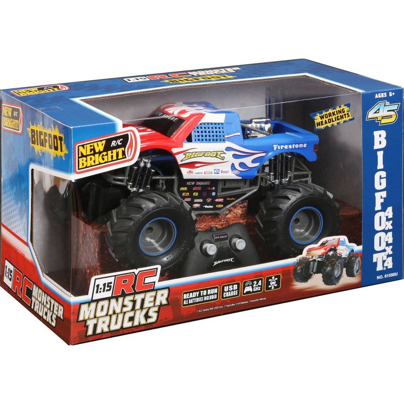 New Bright R/C   1:15 Scale Hotwheels Monster Truck Bigfoot