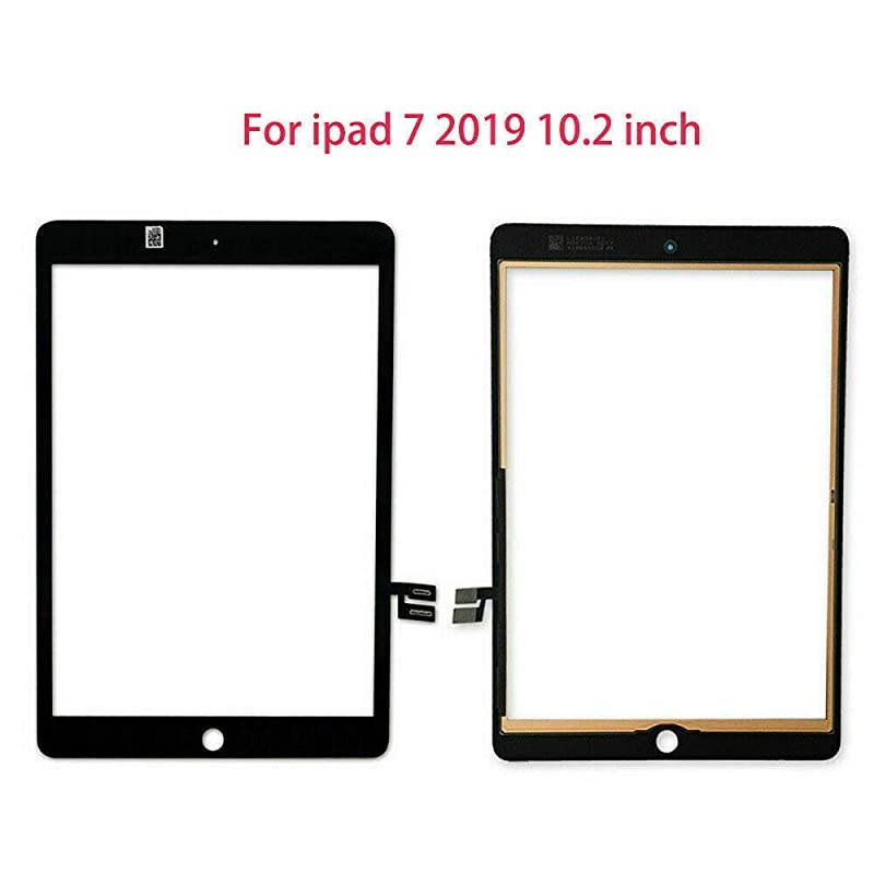 Touch Screen Digitizer for iPad 7 2019 7th Gen 102 A2197 A2198 A2200 Front Glass Replacement with PreInstalled Adhesive Without Home Buttonnot Include LCD + Tools Black