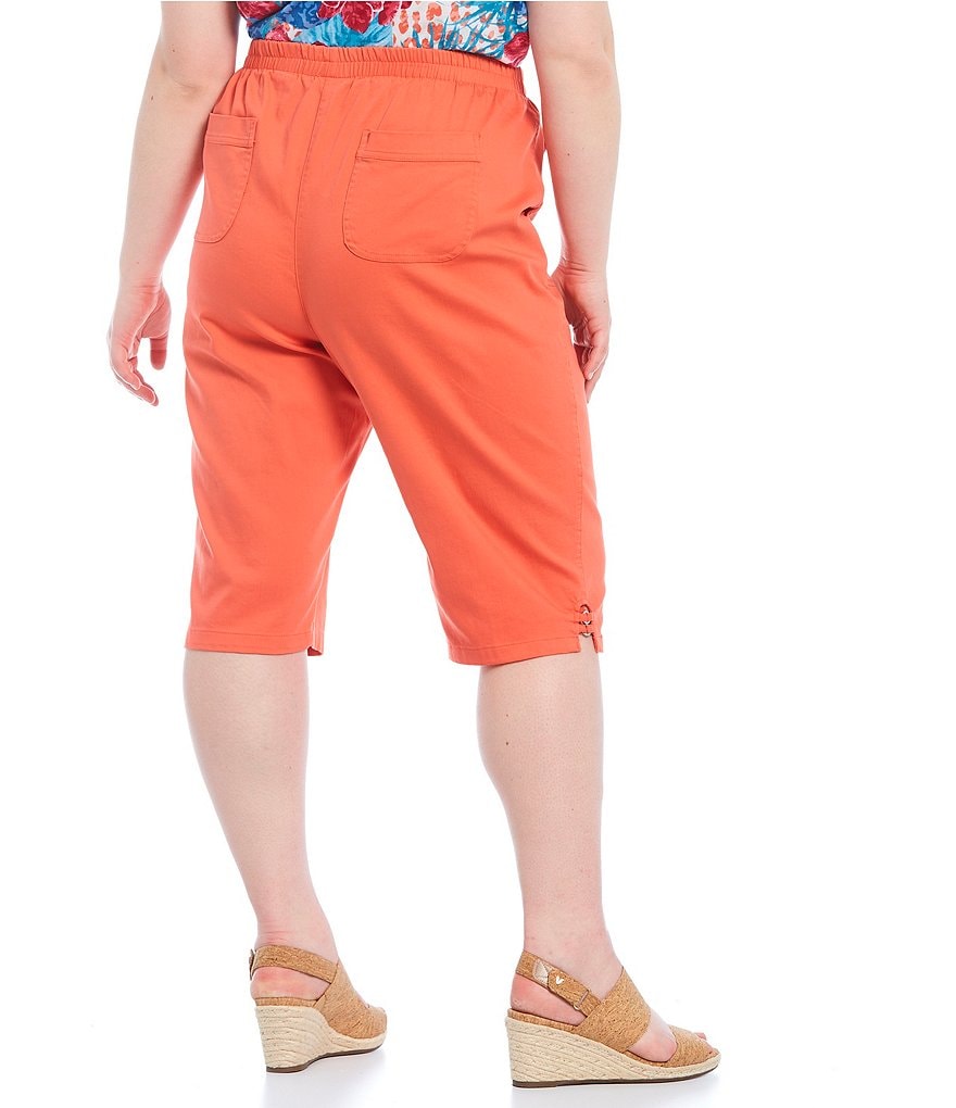 Vince Camuto Plus Size Tencel Drawstring Shorts