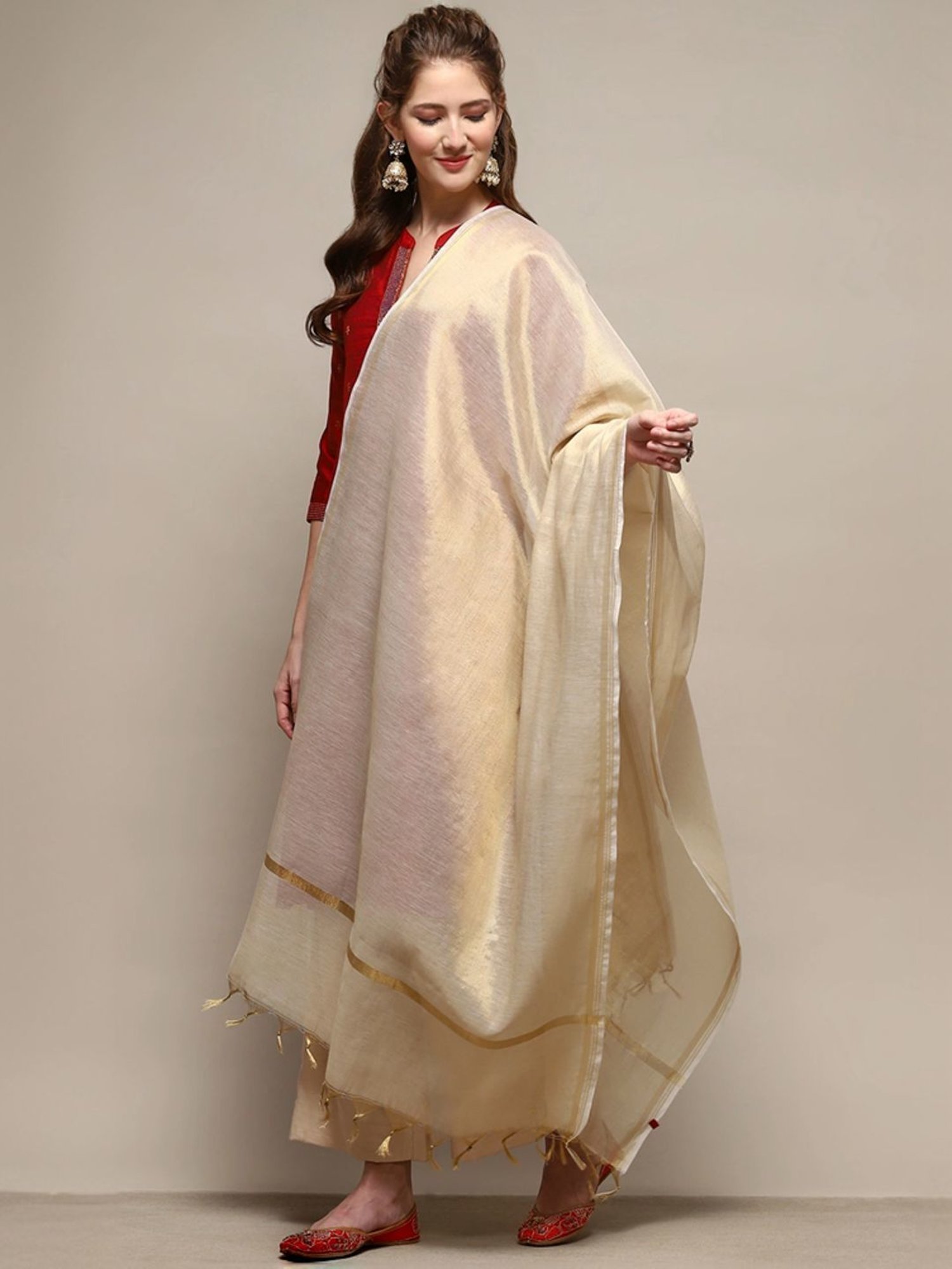 Stylum Multicolor Block Print Dupatta