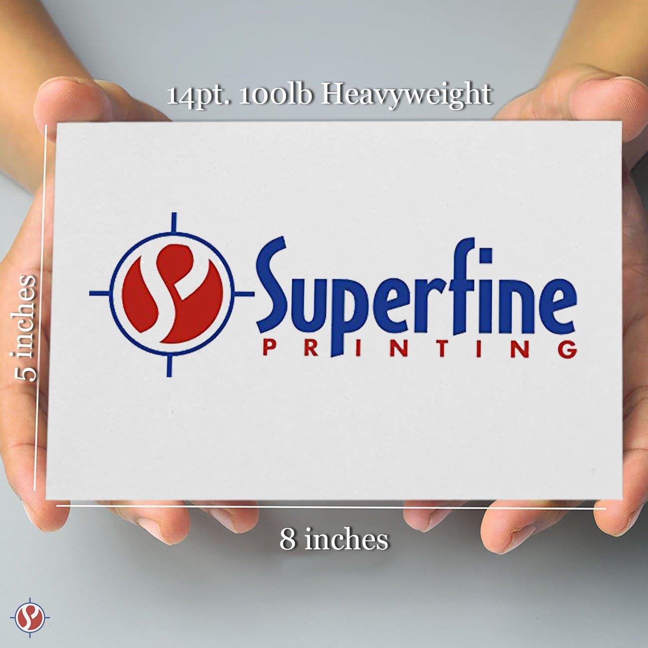 Extra Thick \\ Heavy Blank Index Cards, On 14pt. 100lb Heavyweight Thick White Cover Stock. 100 Cards Per Pack (5 X 8)