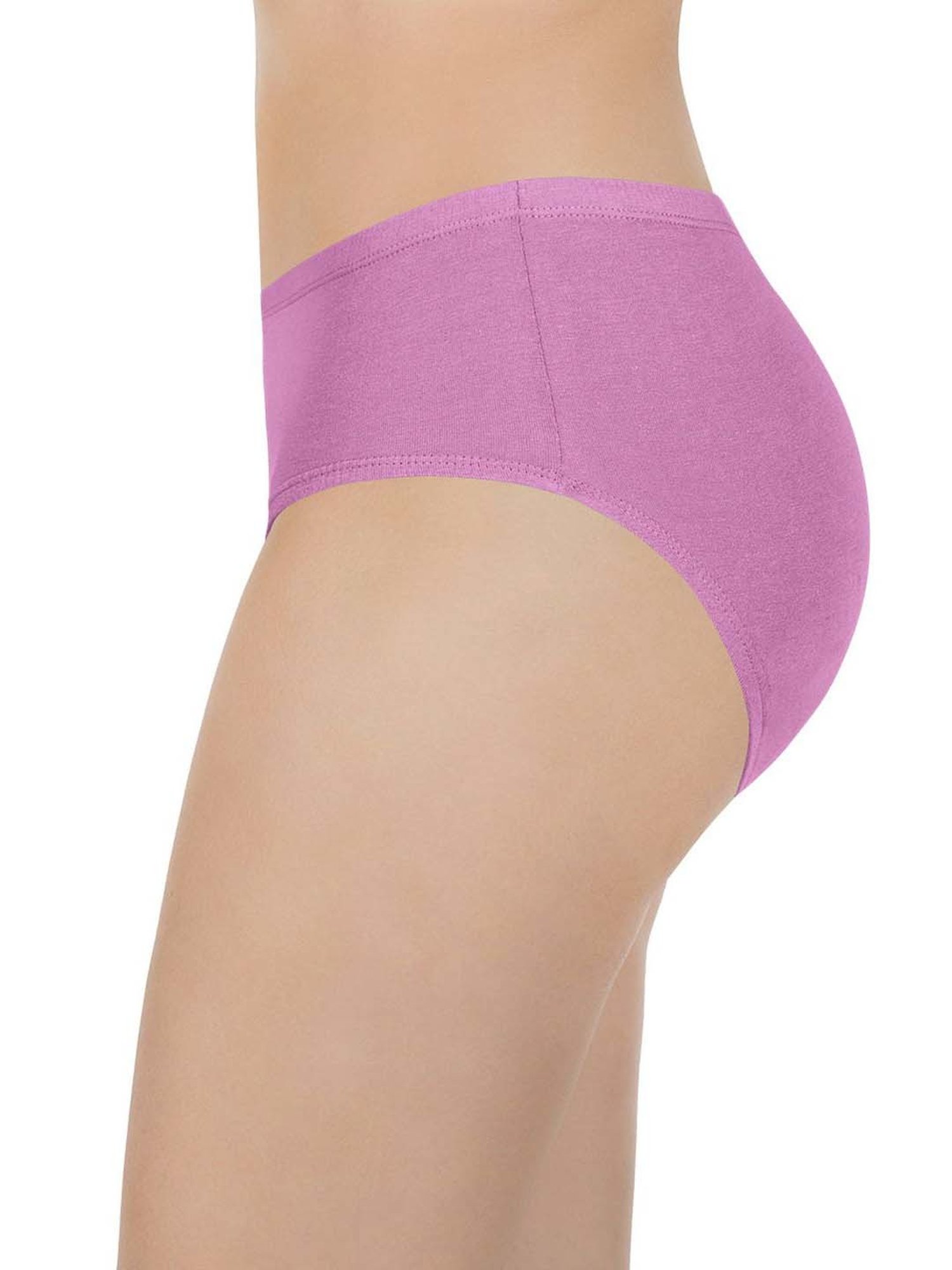 Every De by Amante Purple & Green Cotton Hipster Panties - Pack Of 3