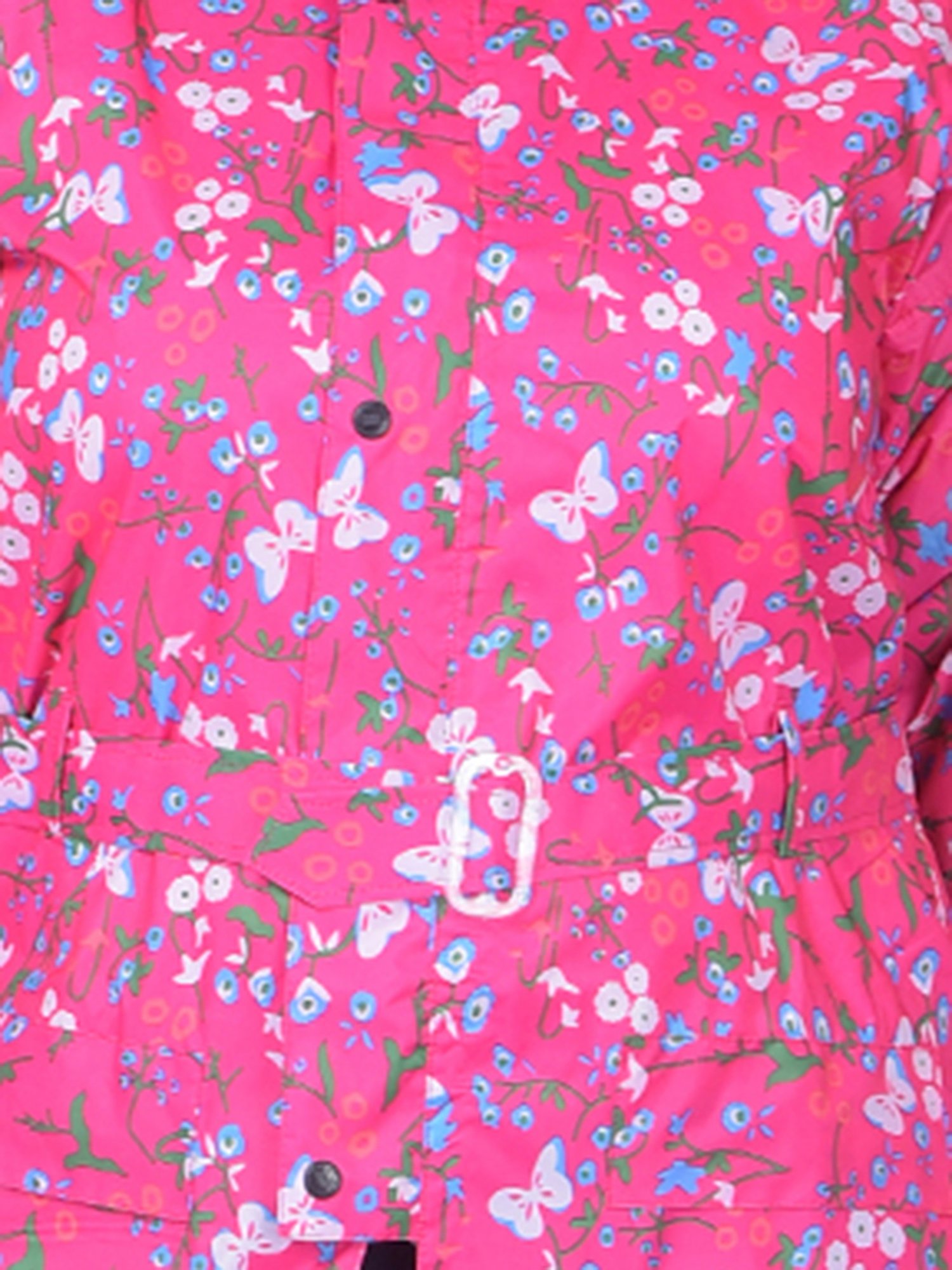 Dollar Pink Printed Rain Jacket