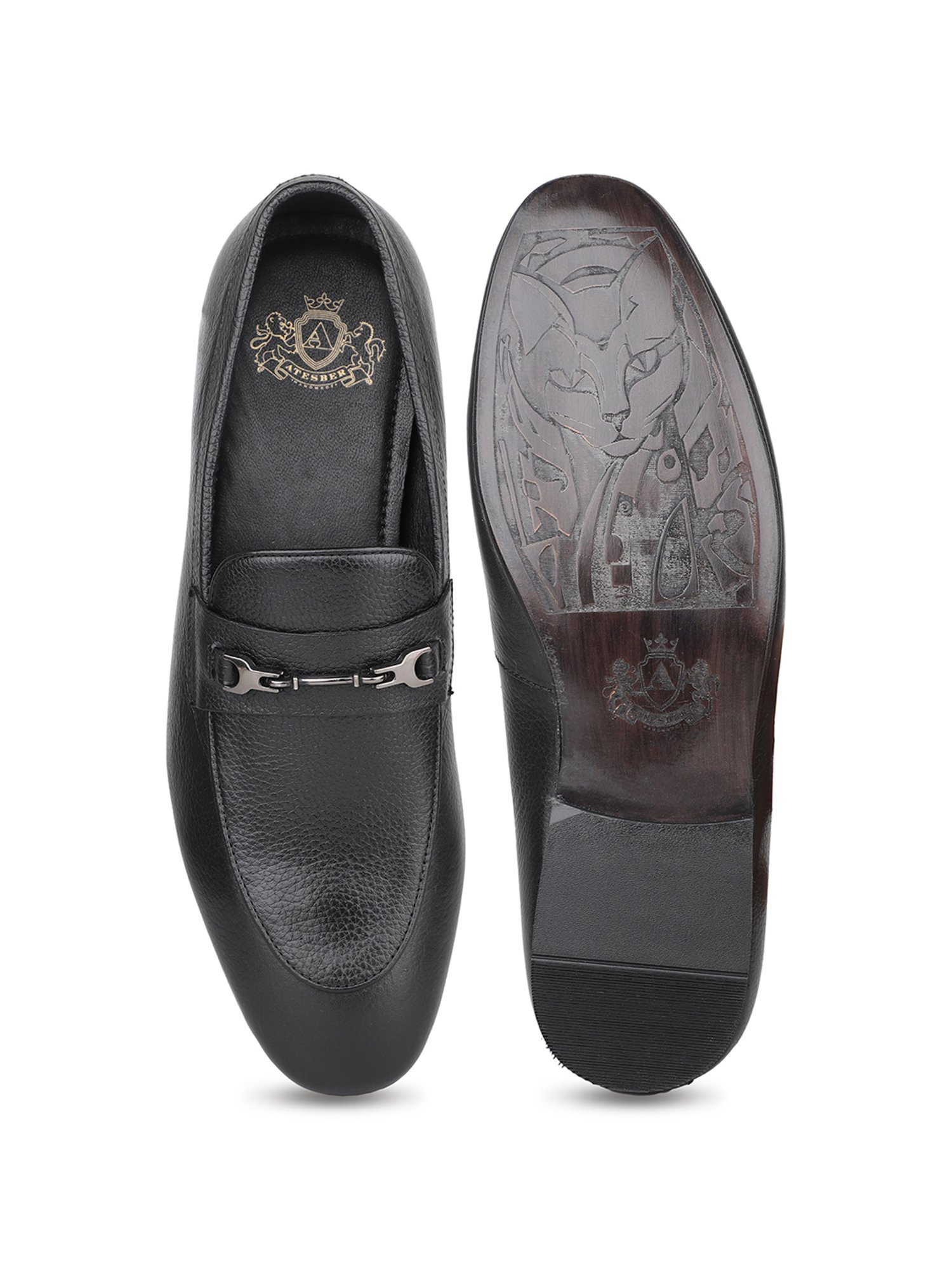 Atesber by Inc.5 Men's Black Formal Loafers