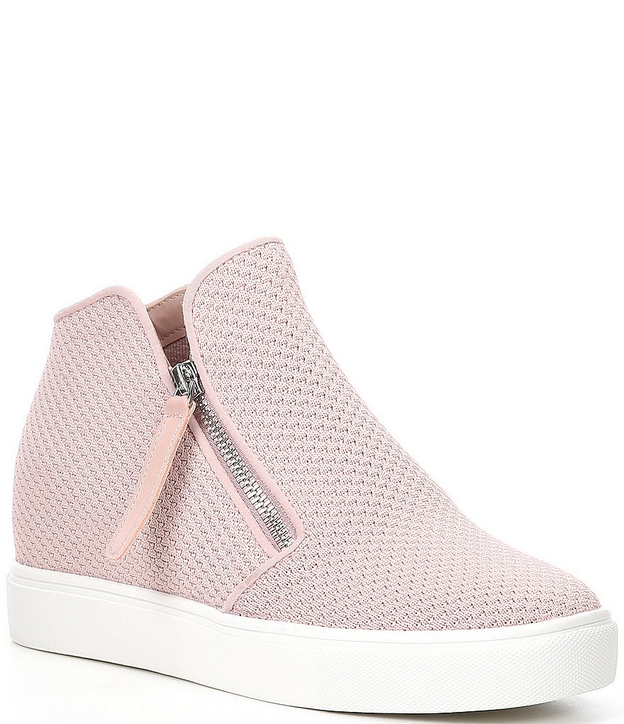 Donald Pliner Pelham Neoprene Mixed Leather Slip-On Wedge Sneakers