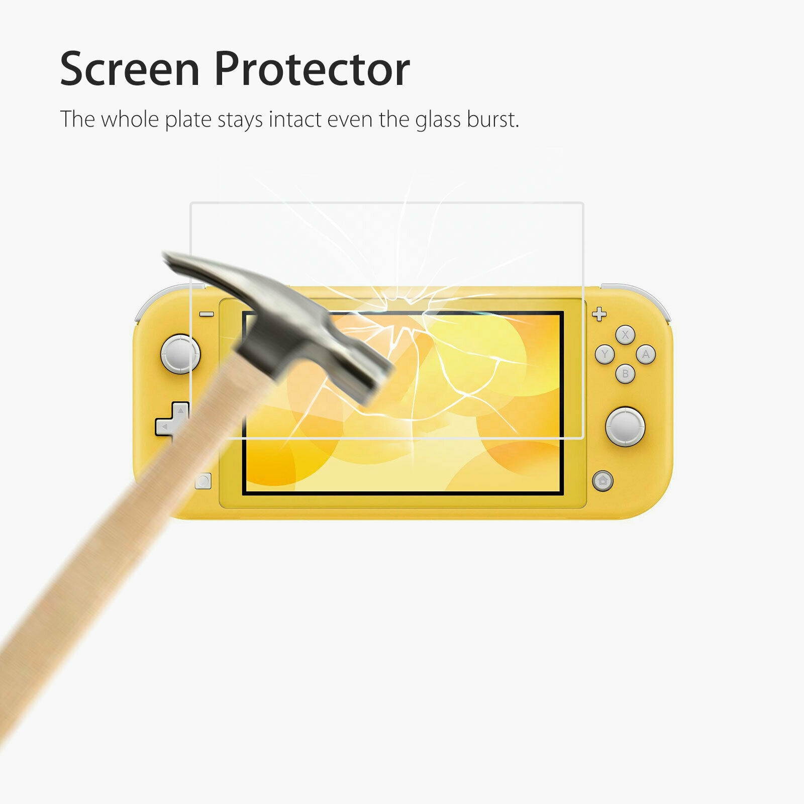 For  Switch Lite Premium Case Skin Tempered Clear Glass Screen Protector