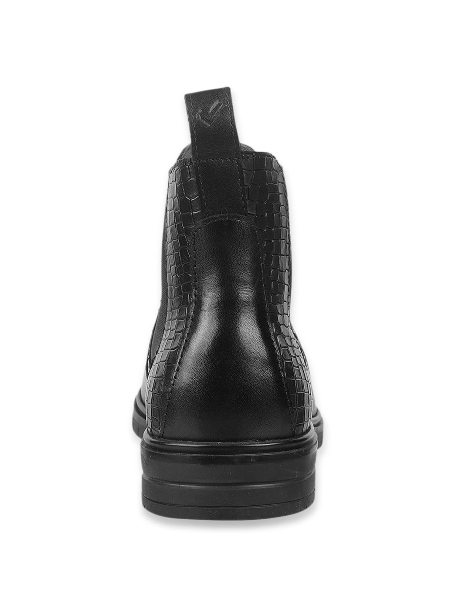 Da Vinchi by Metro Men's Black Chelsea Boots