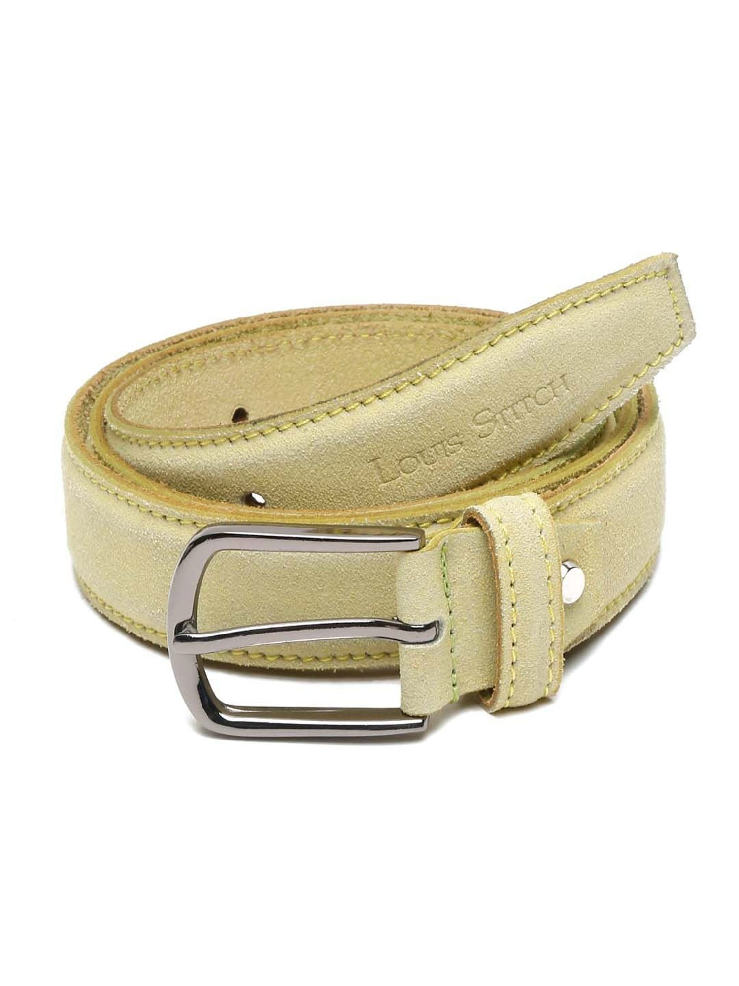 Fossil Julian Black Leather Solid Waist Belt