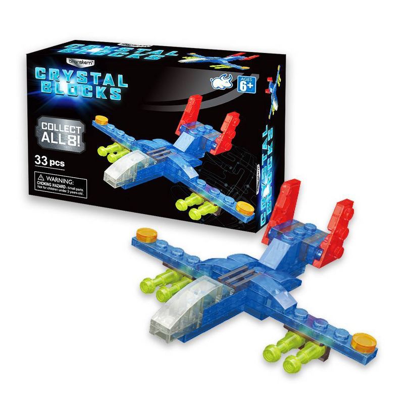Brainstem Crystal Blocks Bundle - Robot Ambulance Crane & Plane