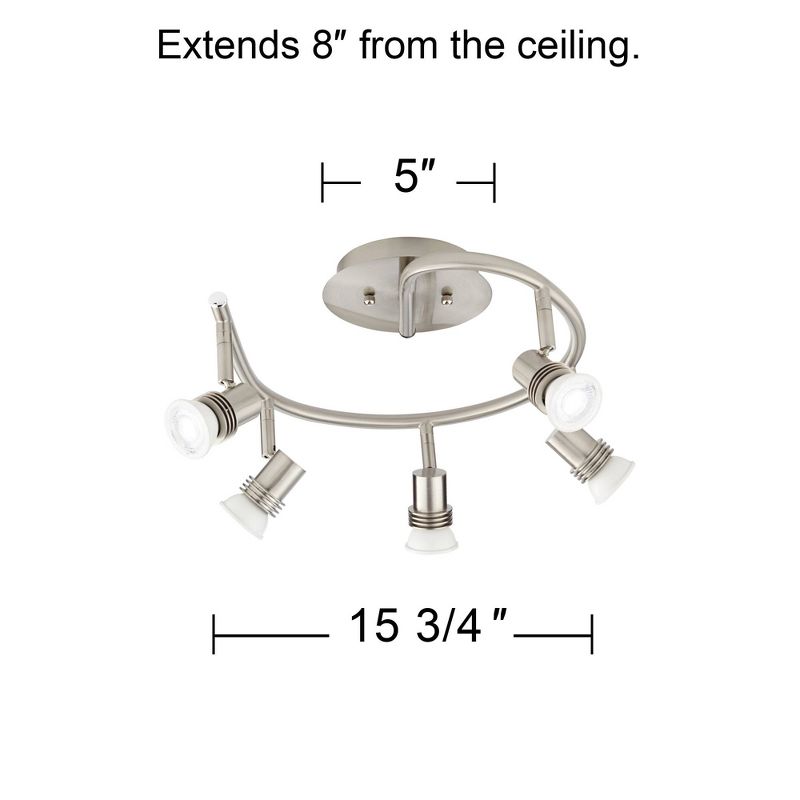 Pro Track(R) 15 3/4" Wide 5-Light Spiral LED Track Light