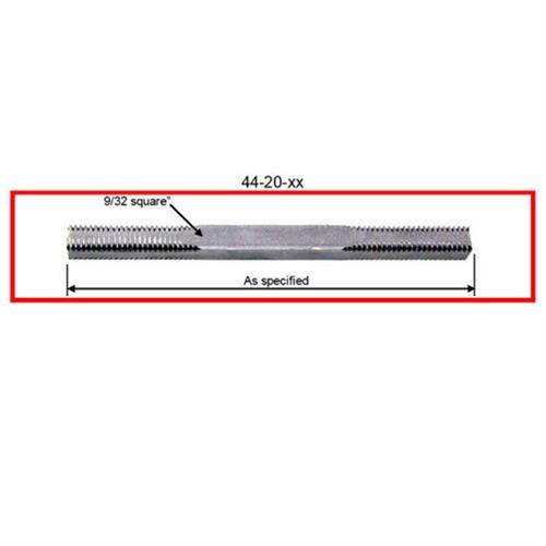 Tuff Stuff 4425 Straight Steel Spindle 9/32" Square x 5" Long 20 TPI