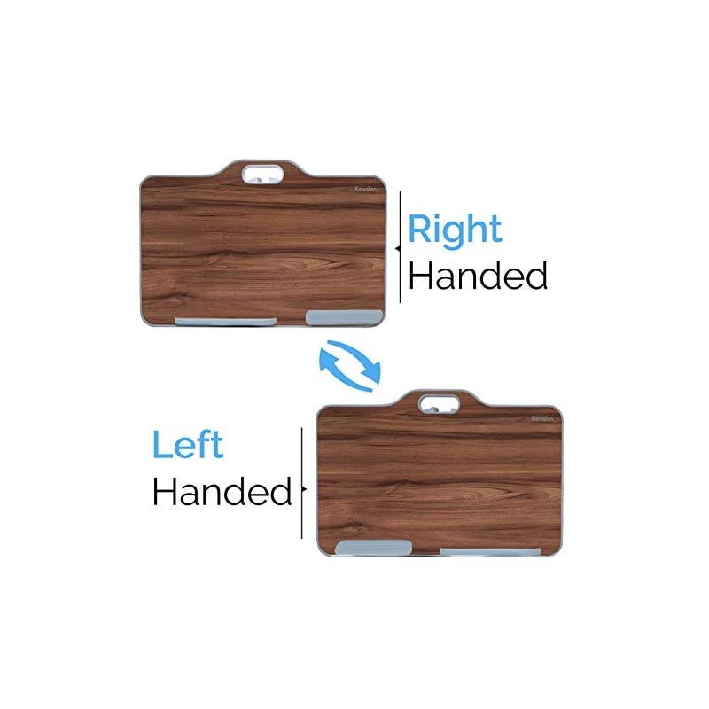 Laptop Desk Stand Portable Laptop Bed Tray Table with Top Handle Height amp Angle Adjustable Sit ant amp Angle Adjustable Sit and Stand Desk Foldable Bed Desk for Reading on Couch Black Teak