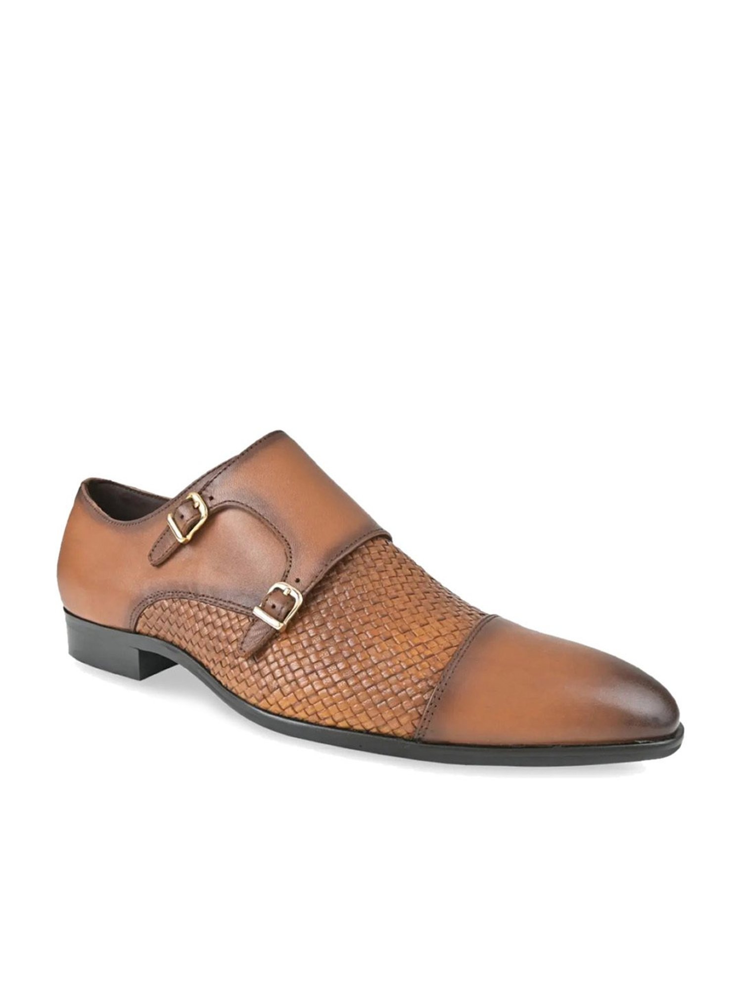 Imperio by Regal Men's Tan Monk Shoes