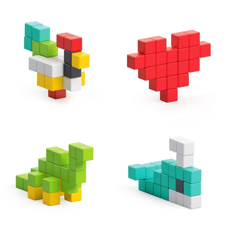 PIXIO Design Series - 100 Magnetic PIXIO Blocks in Six Colors