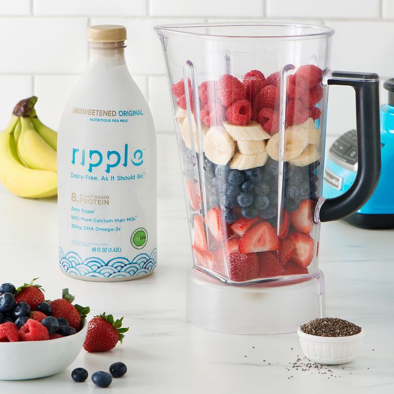 Ripple Dairy-Free Unsweetened Original Milk - 48 fl oz