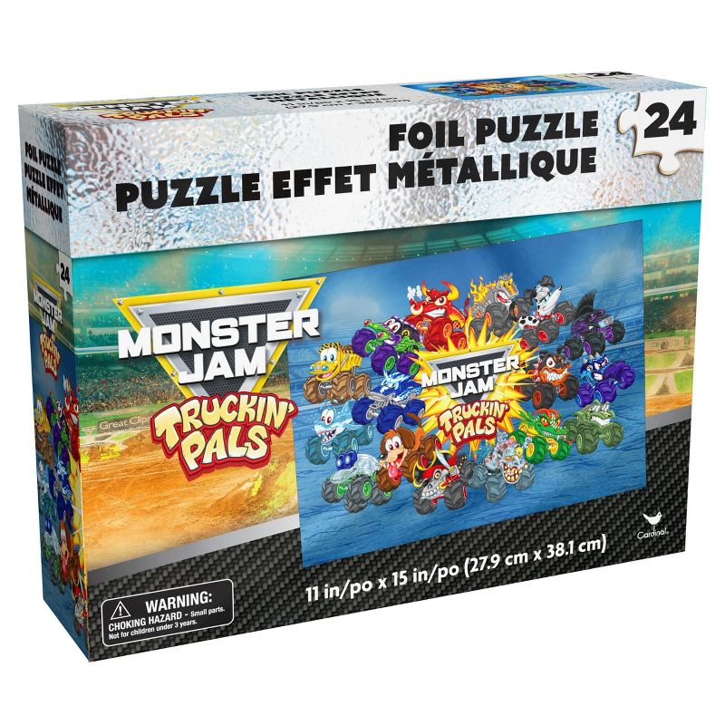 Cardinal Monster Jam Foil Effect Kids' Jigsaw Puzzle - 24pc