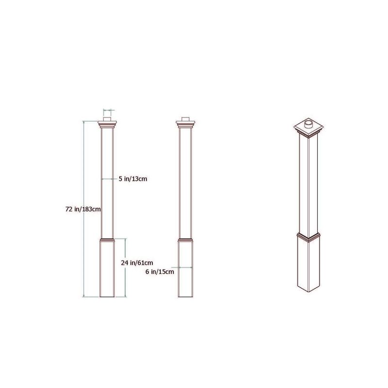 Vita Madison Lamp Post