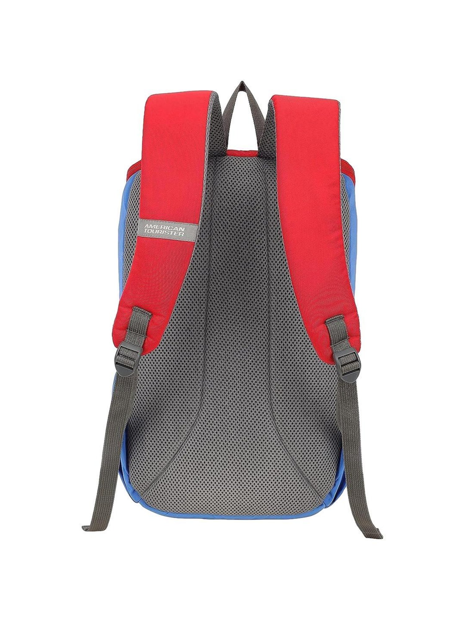 American Tourister Pix Blue & Red Medium Backpack