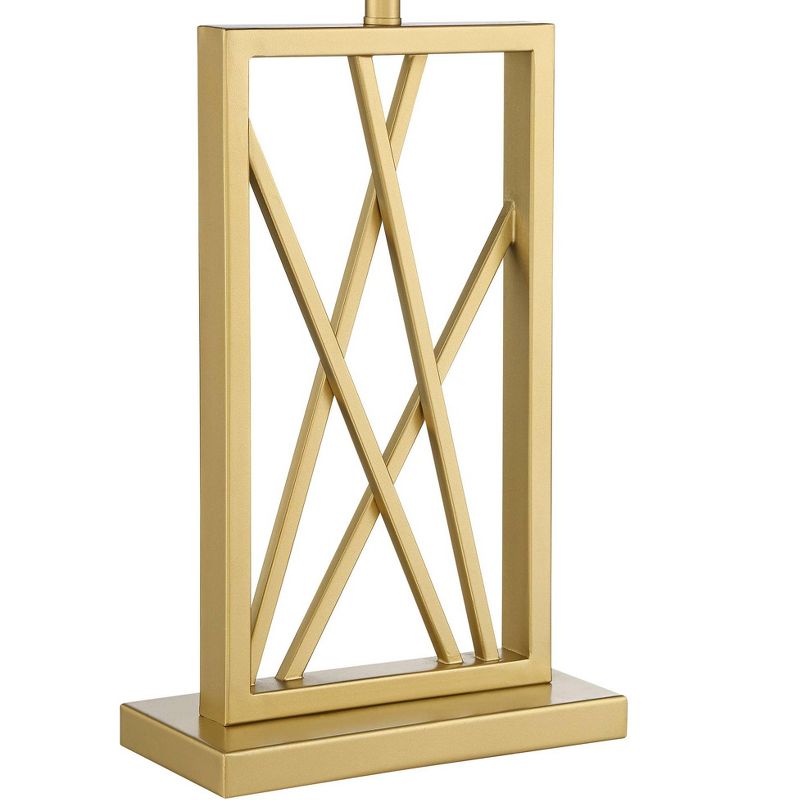 360 Lighting Claudia Modern Square Gold Table Lamp