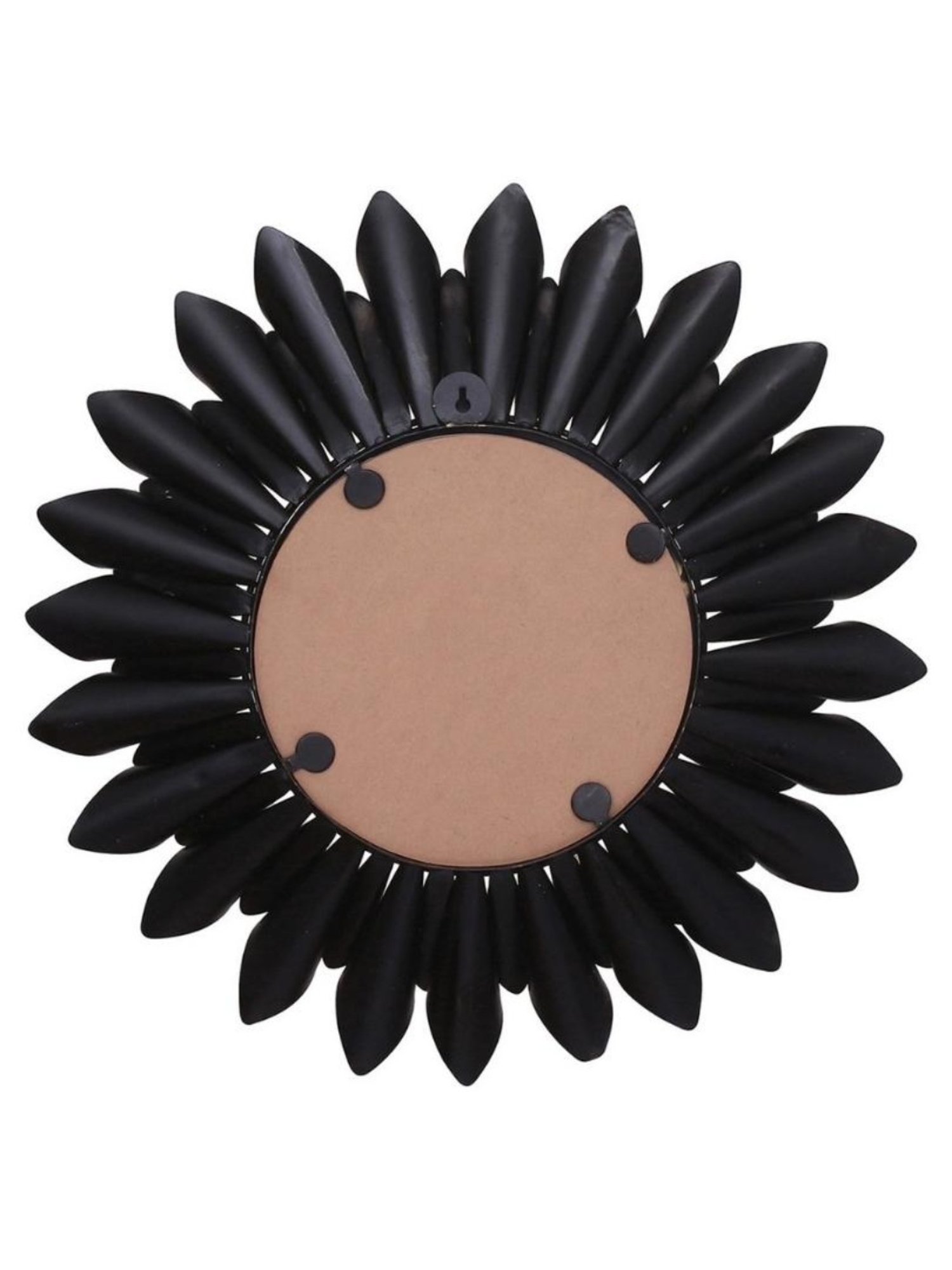 CHRONIKLE Floral Design Black Iron Roman Number Analog Wall Clock