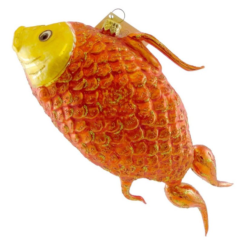 Larry Fraga Golden Lust Christmas Ornament Fish Coy  -  Tree Ornaments
