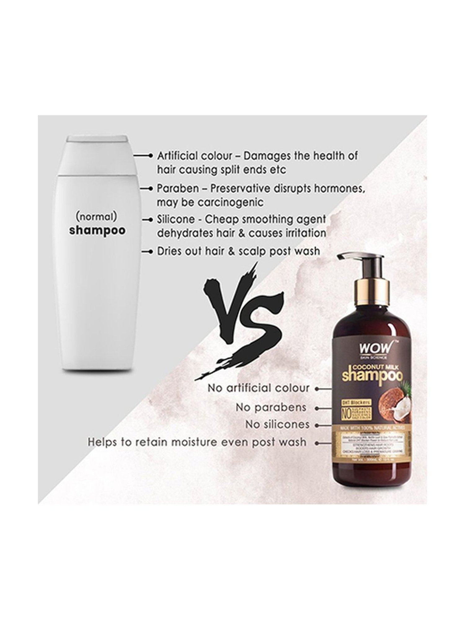 Wow Skin Science Coconut Milk Shampoo - 300 ml