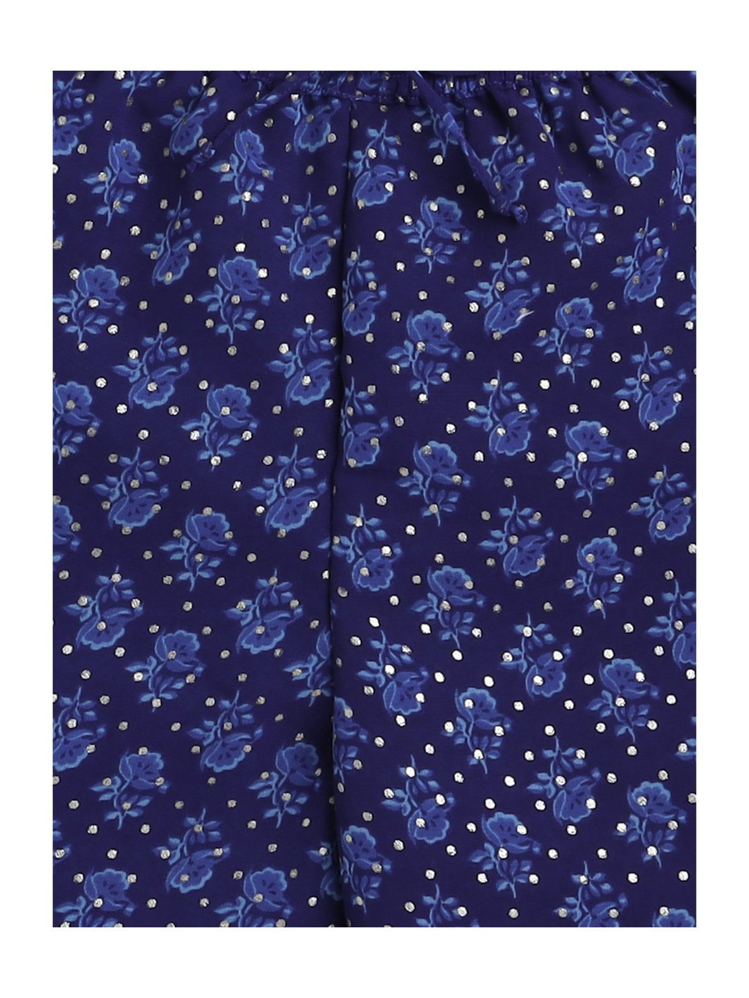 Many Frocks Kids Blue Embellished Top with Plazzos