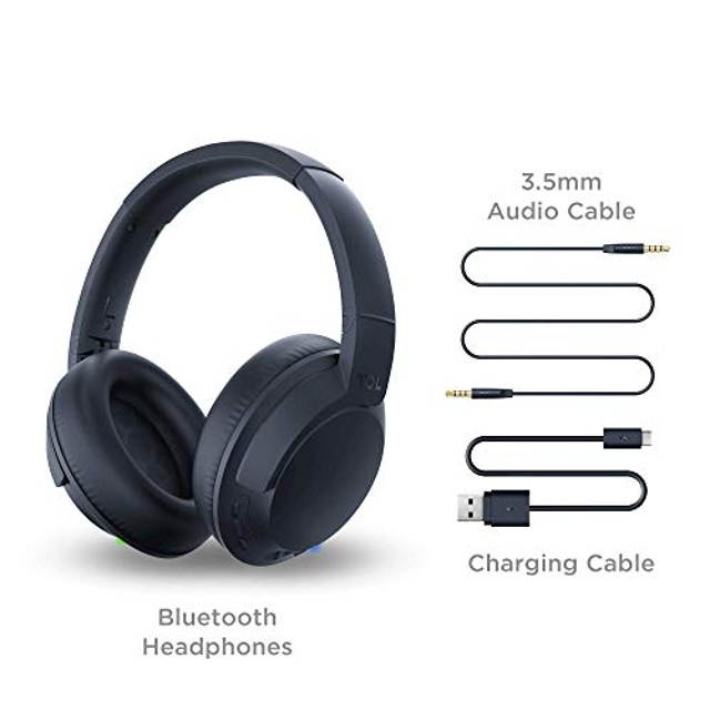 TCL ELIT400NC Wireless On-Ear Headphones Hi-Res Noise Cancelling Bluetooth Headphones with 22 Hour Playtime and Fast Charge - Midnight Blue