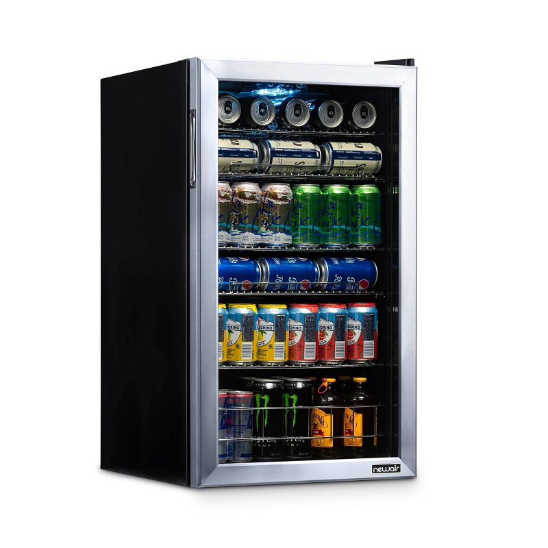 NewAir 126-Can Beverage Cooler - AB-1200 - Stainless Steel