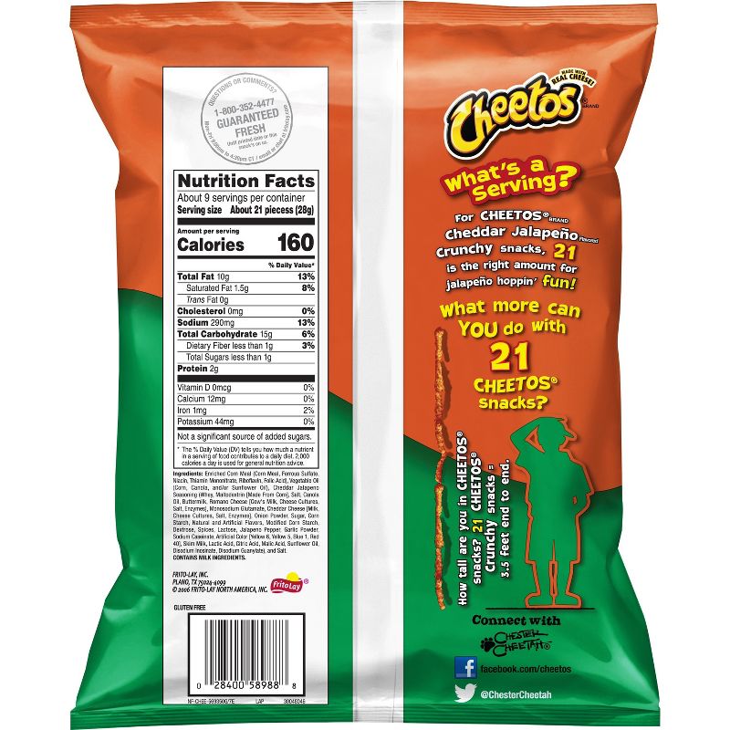 Cheetos Jalapeno Cheddar Snacks - 8.5oz