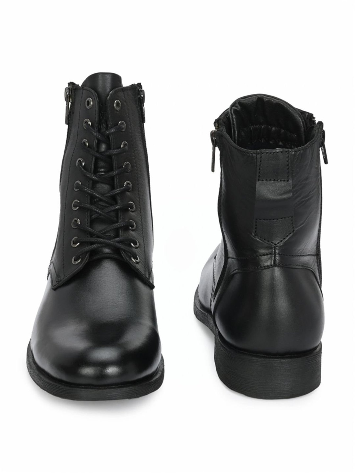 Alberto Torresi Men's Black Derby Boots