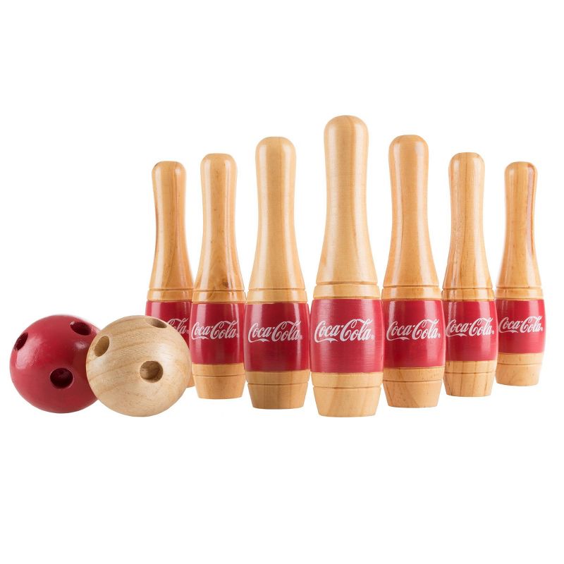 Hey! Play! Coca Cola Lawn Bowling Game with Mesh Bag
