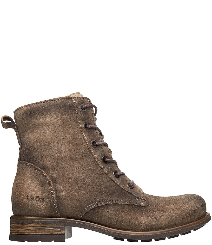 Taos Footwear Boot Camp Suede Faux Fur Lined Booties