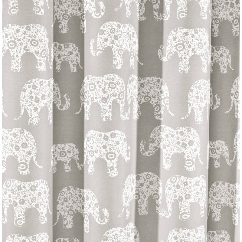 72"x72" Elephant Parade Shower Curtain - Lush Décor