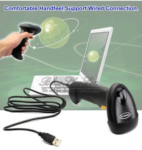 Handheld 2.4G USB Charging Wireless Cordless Laser Barcode Scanner Reader CT007