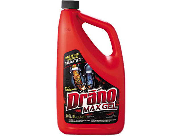 Drano CB401099 Max Gel Clog Remover, 2.5qt Bottle, 6/Carton, 1 Carton