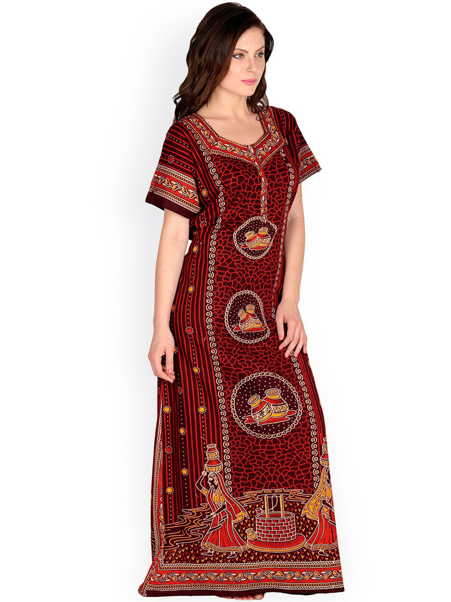 Secret Wish Multicolor Printed Nighty