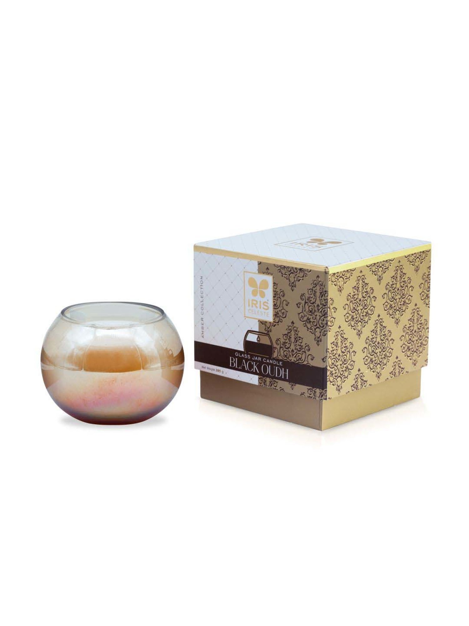 IRIS Amber Collection Orange Celeste Matka Black Oudh Fragrance Candle