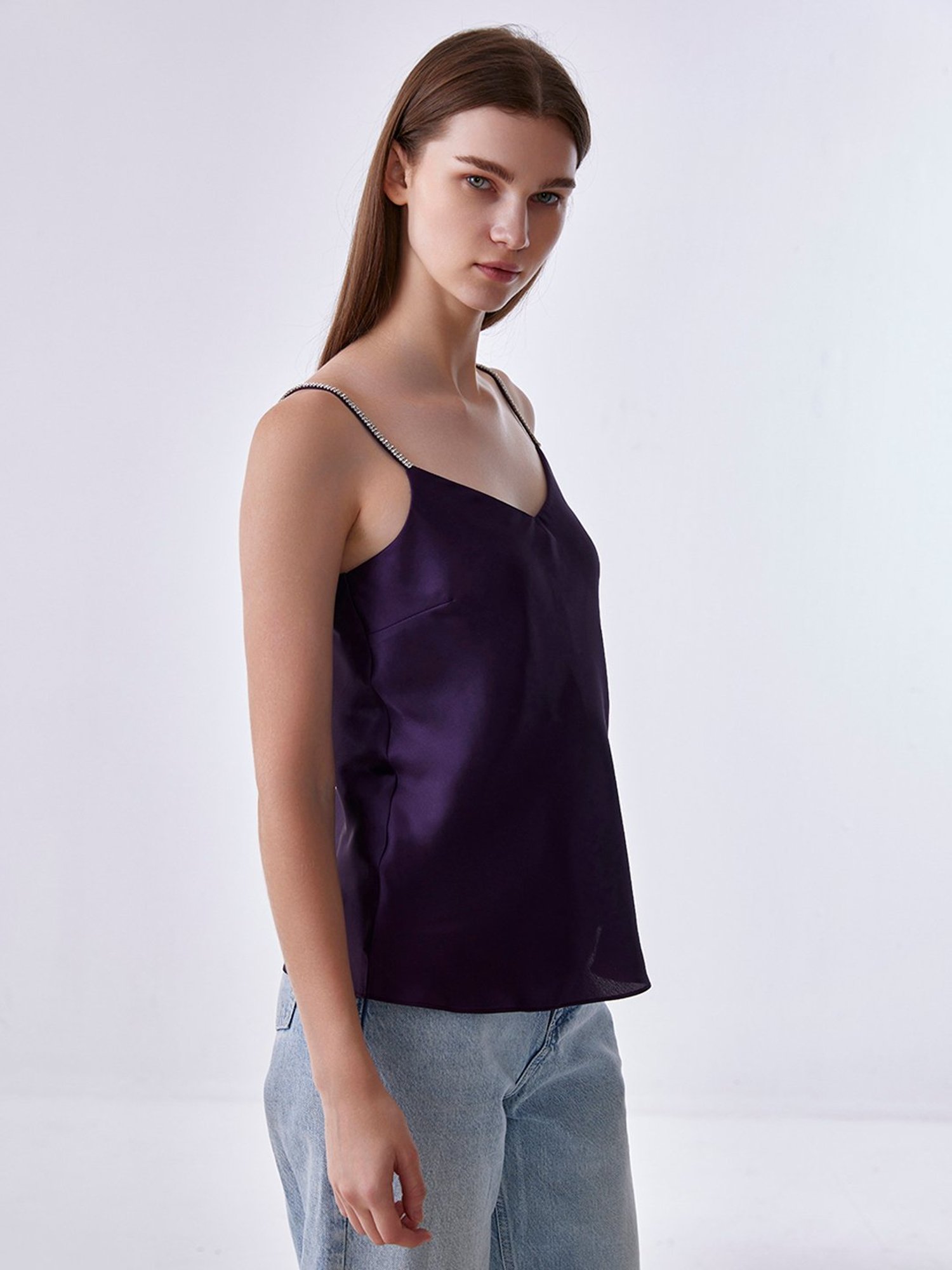Cover Story Purple Embellished Top