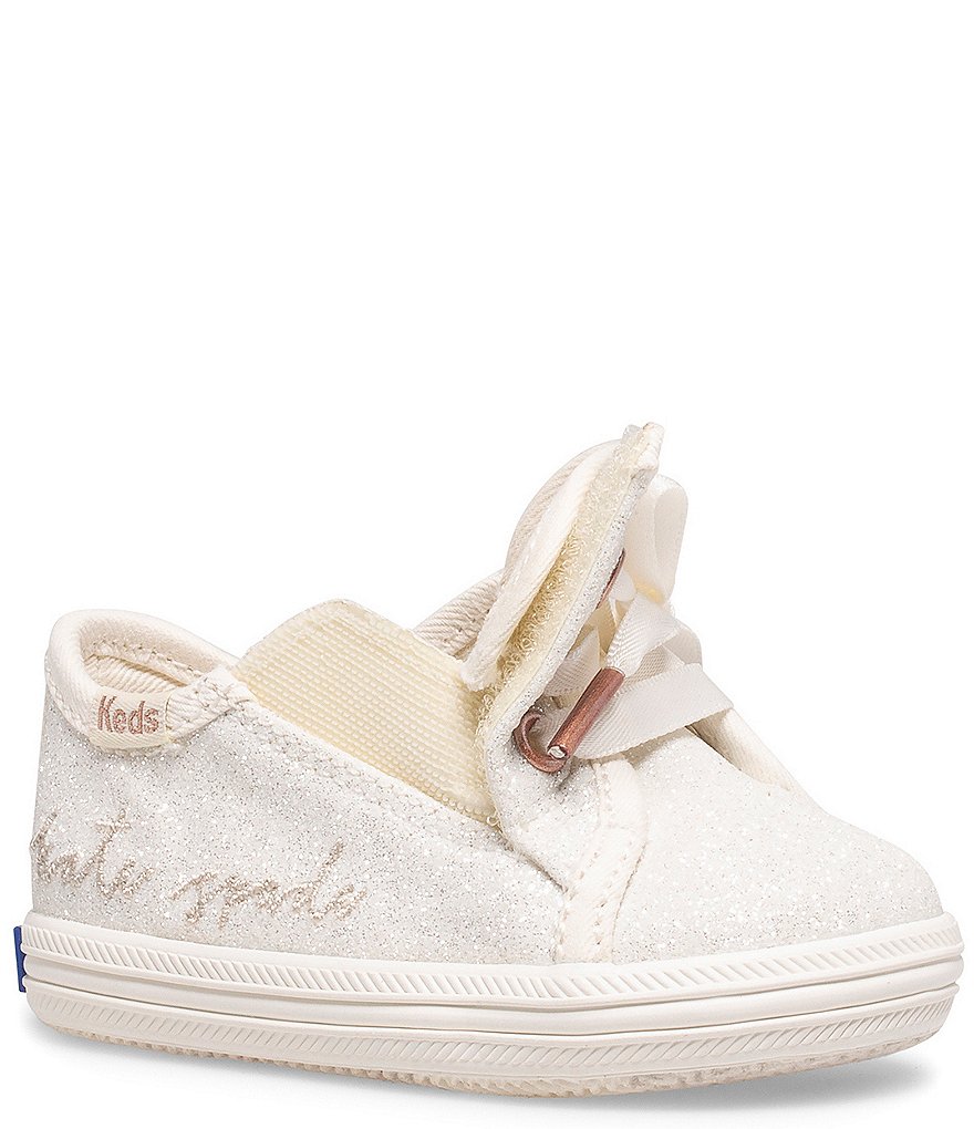 Keds for kate spade new york Girls' Kickstart Glitter Crib Shoes (Infant)
