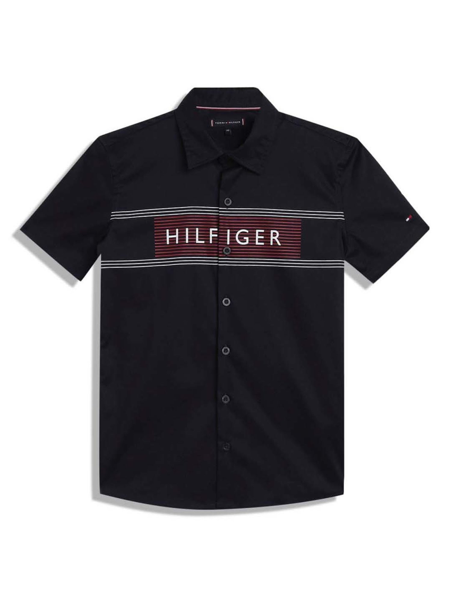 Tommy Hilfiger Boys Desert Sky Cotton Striped Shirt