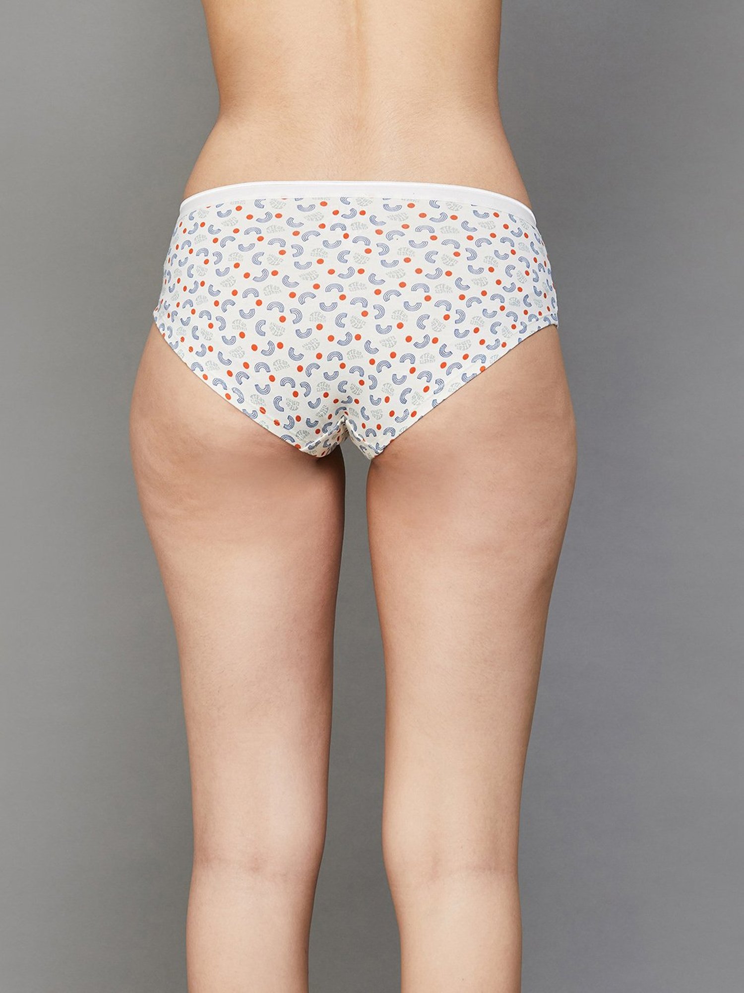 Ginger by Lifestyle Maroon & White Printed Panties - Set Of 3