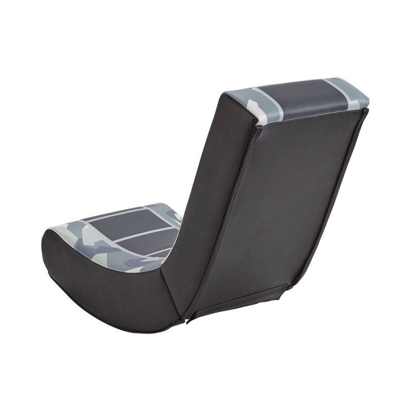 Camo Retreat 2.0 Bluetooth Foldable Rocking Video Gaming Chair with Speakers -Gray/Black - X Rocker