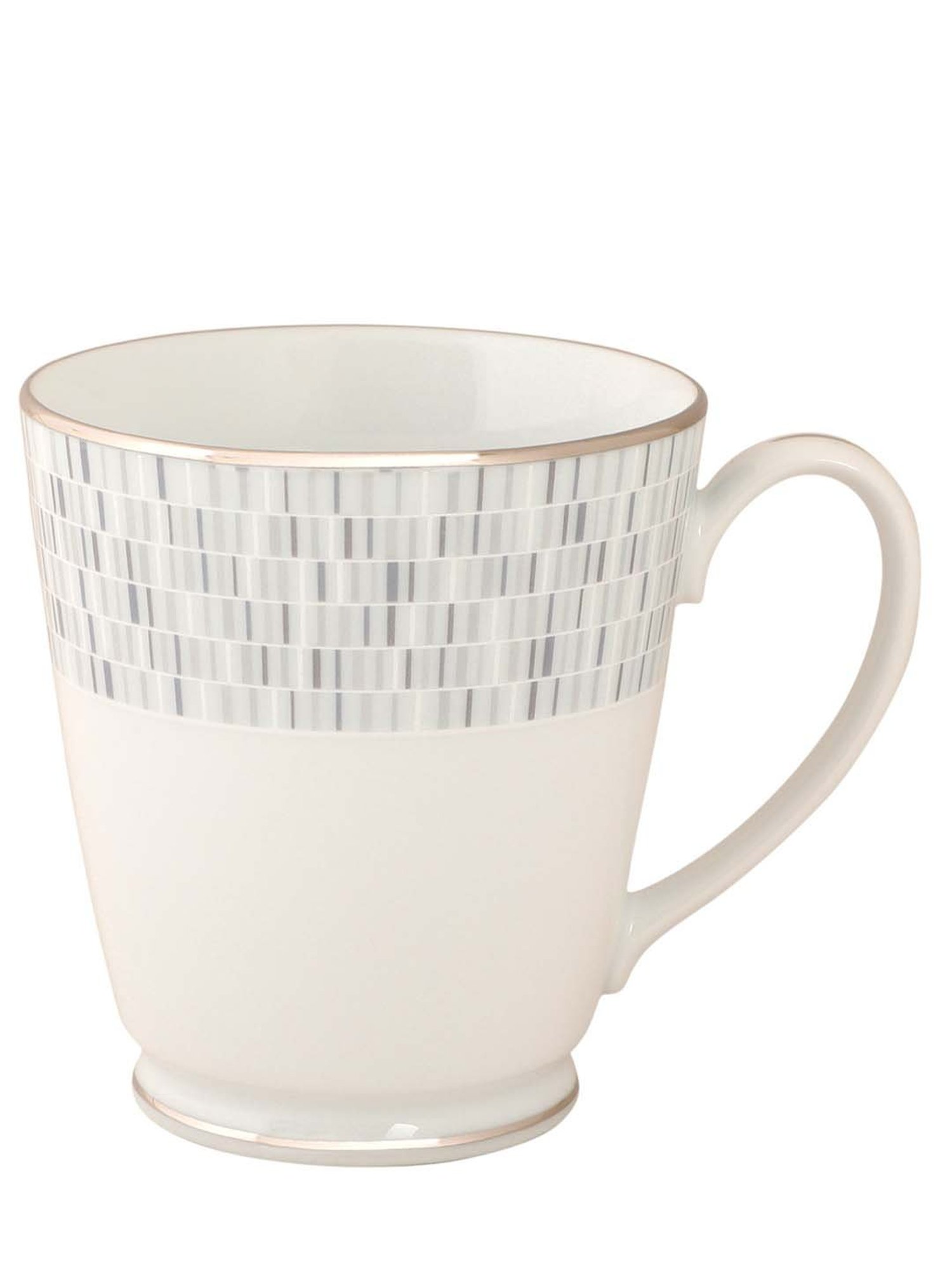 NORITAKE Hearth Off-White & Beige Porcelain VILLE DE PLATINE Milk Mug (0.37 L) - Set of 1
