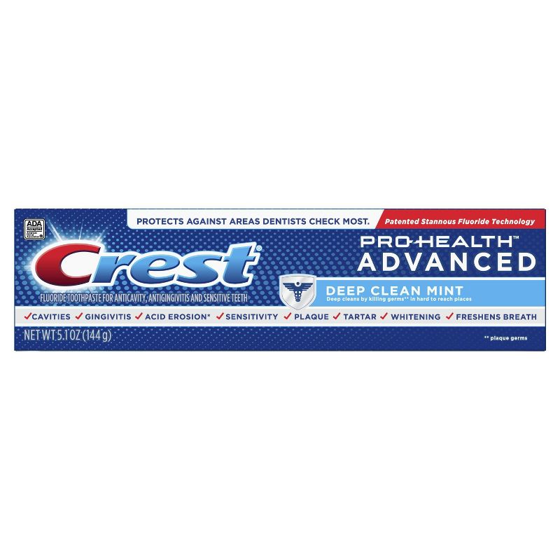 Crest Pro-Health Advanced Deep Clean Mint Toothpaste - 5.1oz
