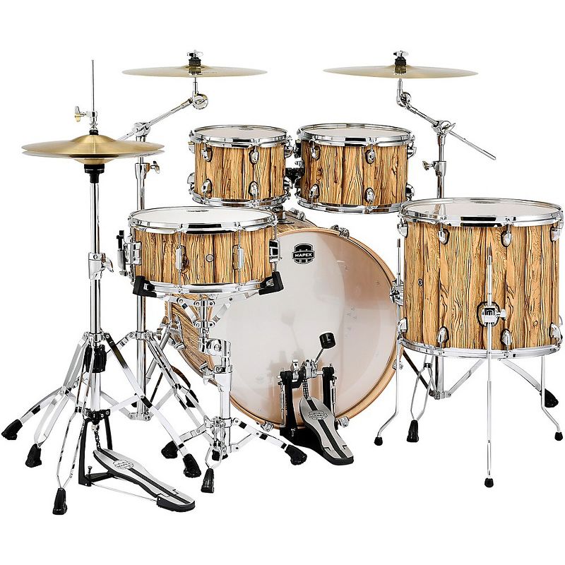 Mapex Mars Series 5-Piece Rock Shell Pack with 22 in. Bass Drum Driftwood Chrome