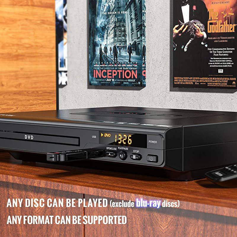 DVD Player,  DVD Players for TV with HDMI, Mini DVD Player for Smart TV, Region Free DVD Player USB