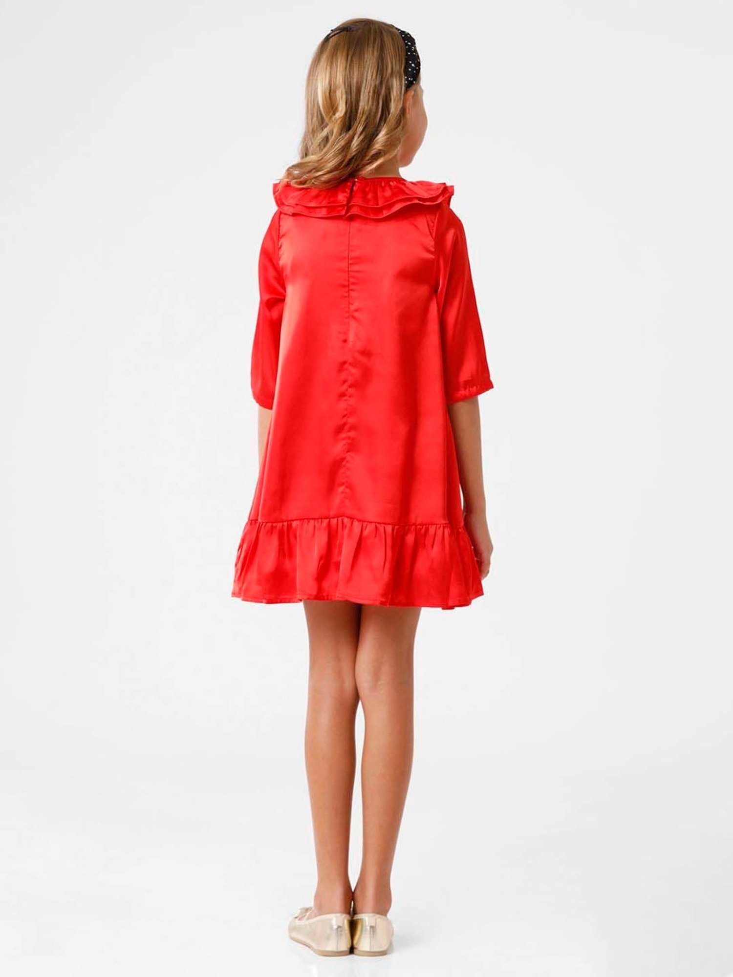 Kate & Oscar Kids Red Regular Fit Dress