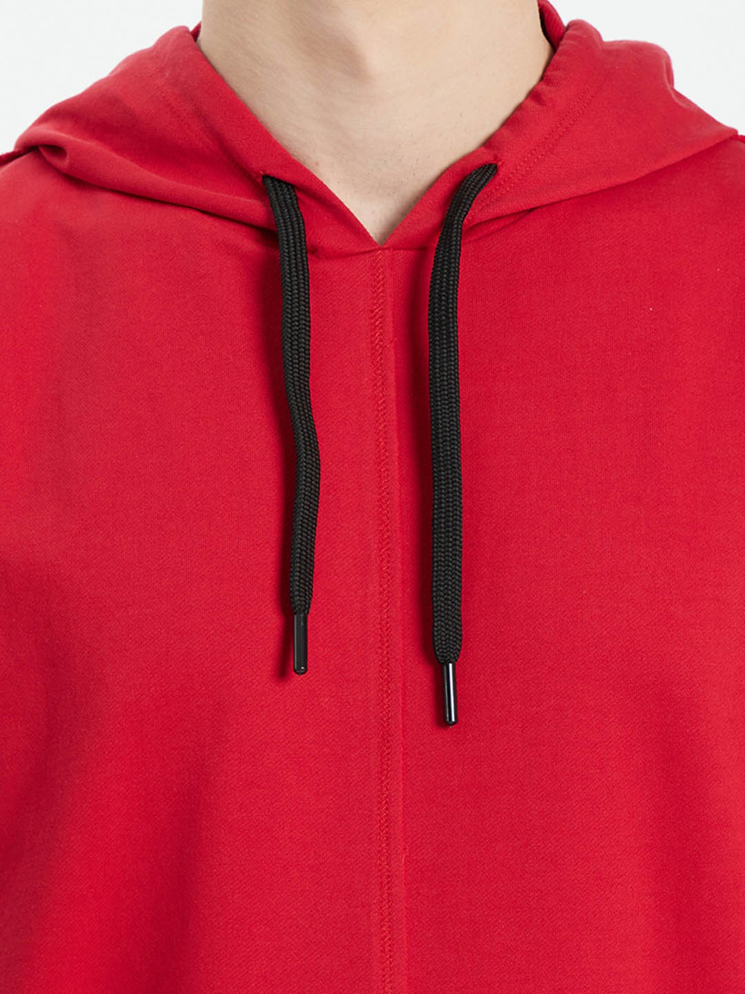EDRIO Red Hooded T-Shirt