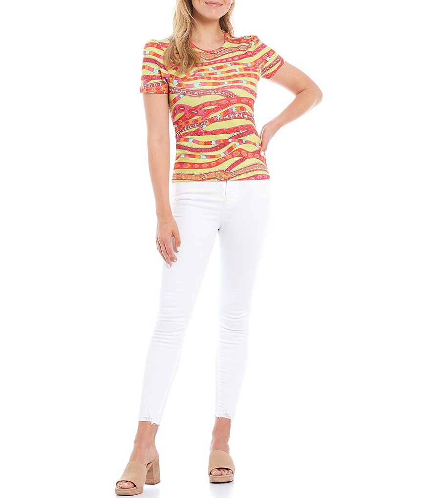 Julie Brown Marty San Pietro Print Coordinating Puff Sleeve Tee